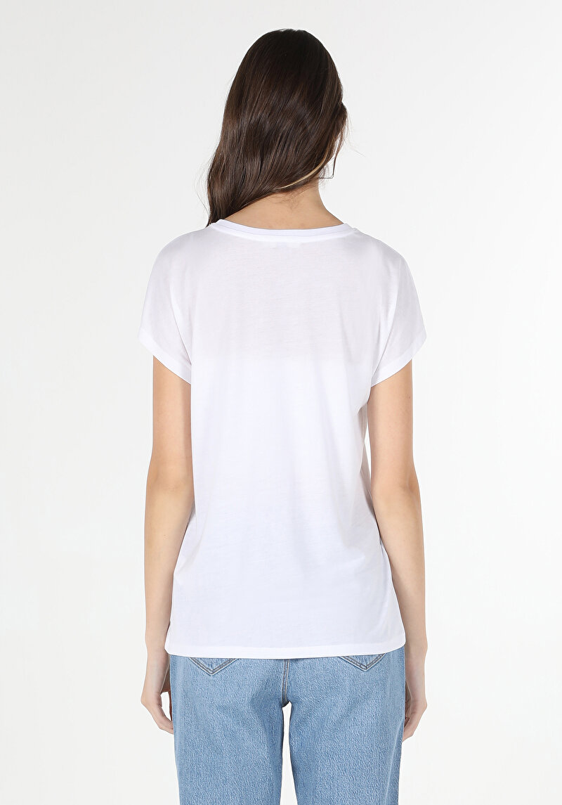 Показати інформацію про Футболка З Коротким Рукавом Жіноча Біла  Cl1063219