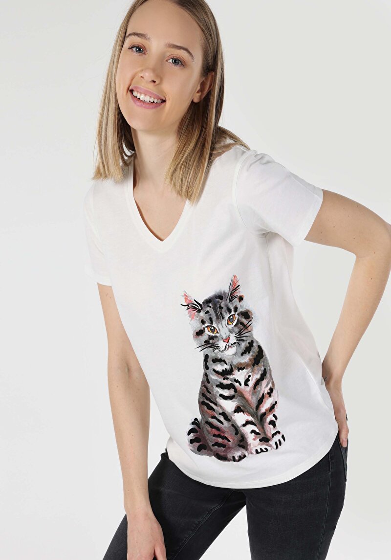 Зображення Футболка З Коротким Рукавом Жіноча Біла  Cl1063220