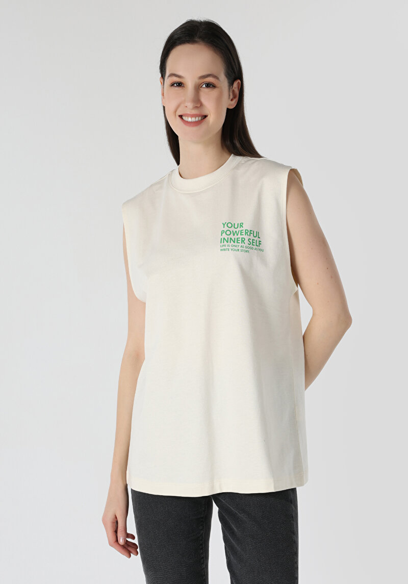 Зображення Футболка З Коротким Рукавом Жіноча Бежева  Cl1063249