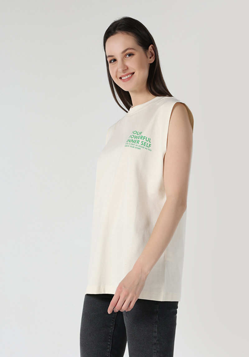 Показати інформацію про Футболка З Коротким Рукавом Жіноча Бежева  Cl1063249