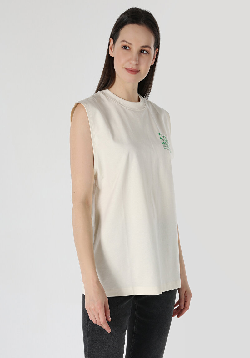 Показати інформацію про Футболка З Коротким Рукавом Жіноча Бежева  Cl1063249