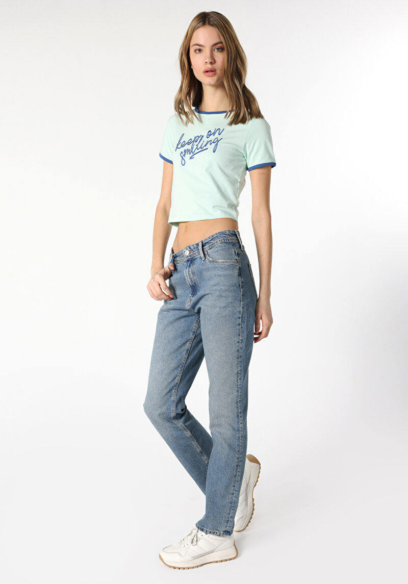 Показати інформацію про Футболка З Коротким Рукавом Жіноча Зелена  Cl1063260