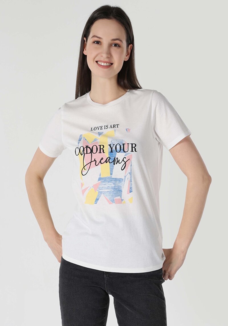 Зображення Футболка З Коротким Рукавом Жіноча Біла  Cl1062552