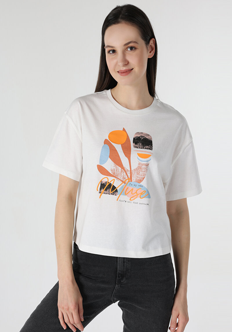 Зображення Футболка З Коротким Рукавом Жіноча Біла  Cl1063290