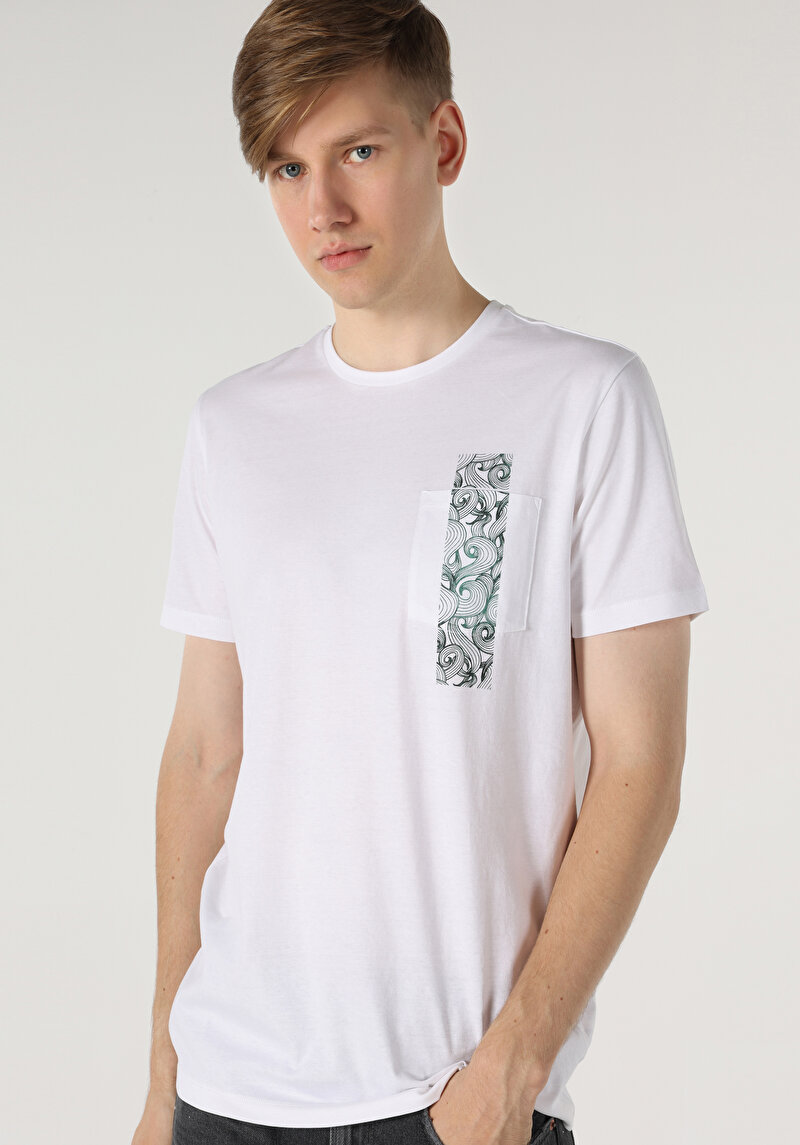 Зображення Футболка З Коротким Рукавом Чоловіча Біла  Cl1060085