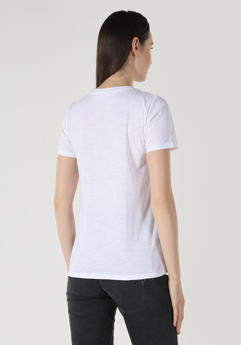 Показати інформацію про Футболка З Коротким Рукавом Жіноча Біла  Cl1063314