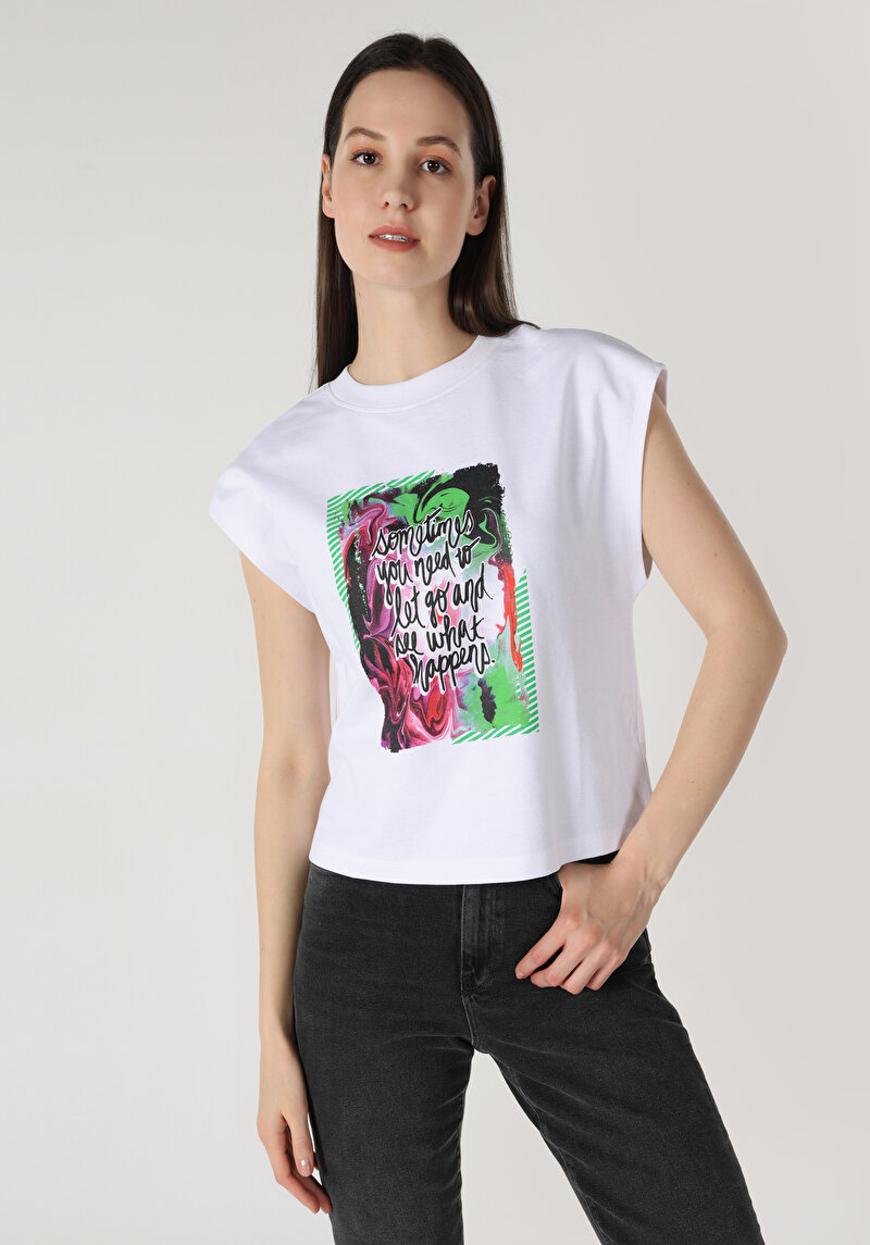 Зображення Футболка З Коротким Рукавом Жіноча Біла  Cl1063320