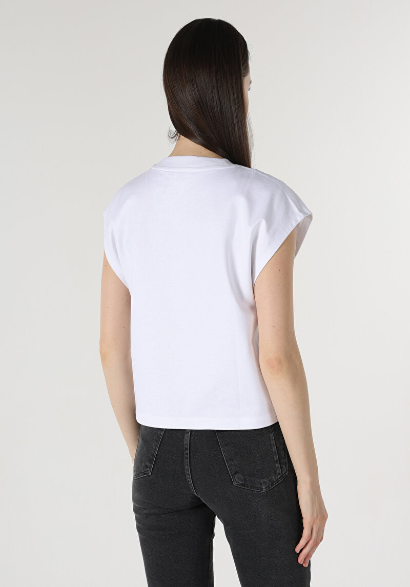 Показати інформацію про Футболка З Коротким Рукавом Жіноча Біла  Cl1063320