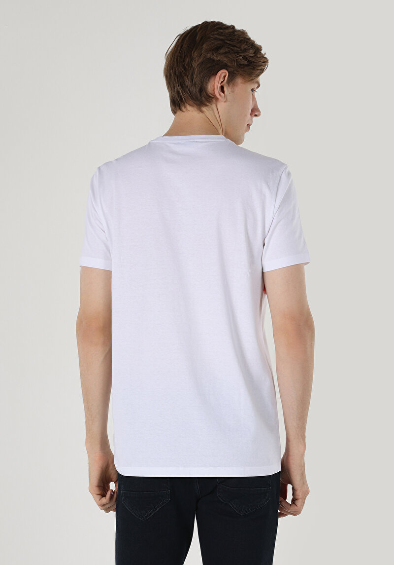 Показати інформацію про Футболка З Коротким Рукавом Чоловіча Біла  Cl1062869