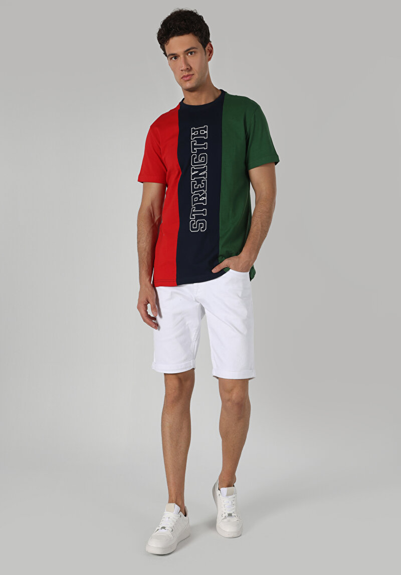 Показати інформацію про Футболка З Коротким Рукавом Чоловіча Синя  Cl1063364