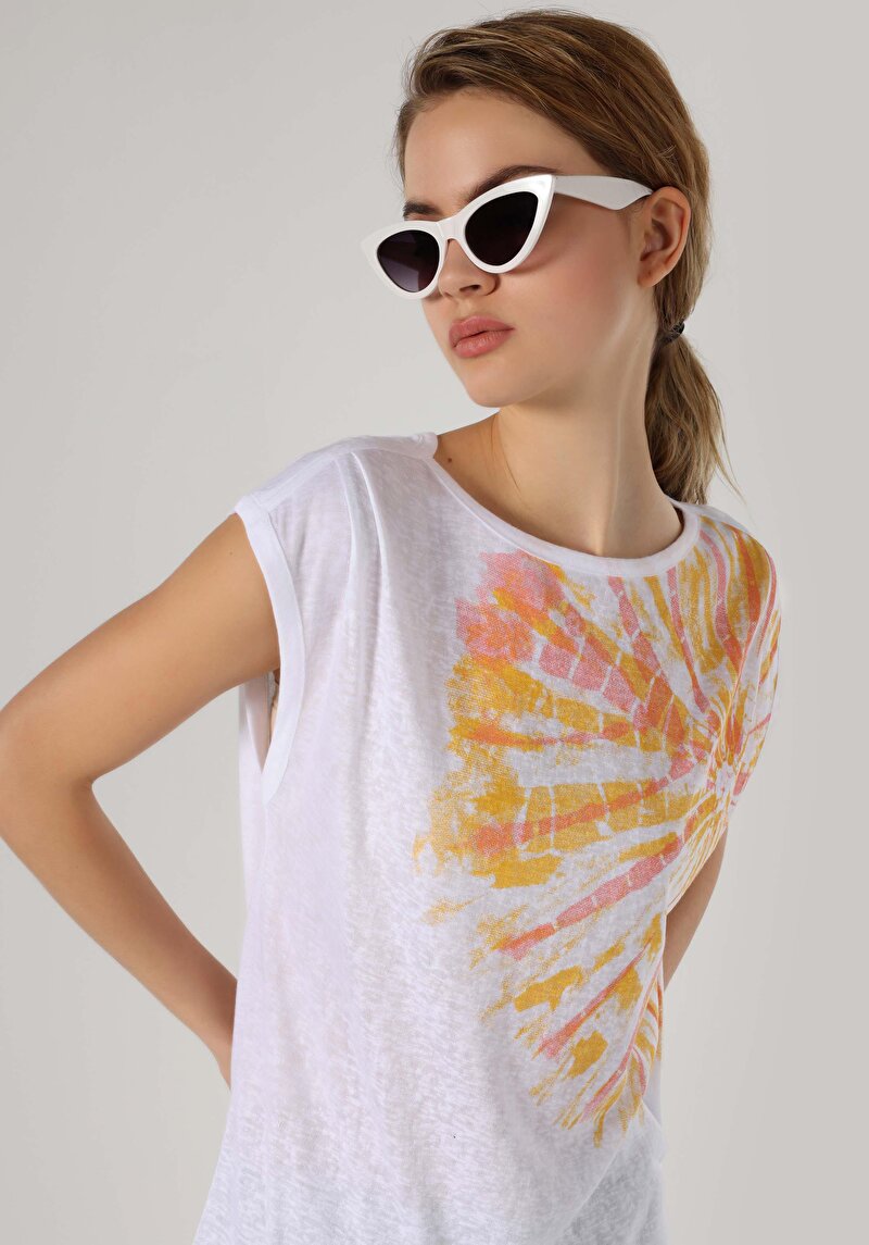 Показати інформацію про Футболка З Коротким Рукавом Жіноча Біла  Cl1063815