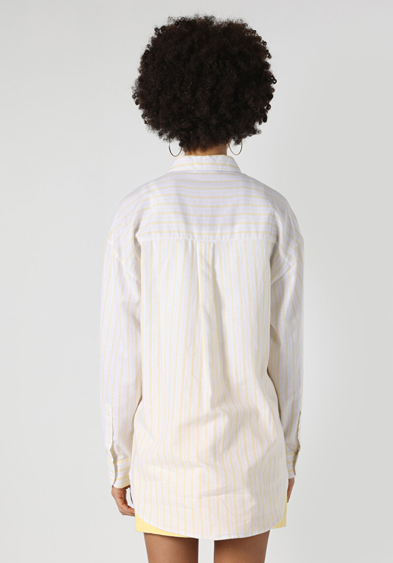 Показати інформацію про Сорочка З Довгим Рукавом Жіноча Жовта  Cl1062918