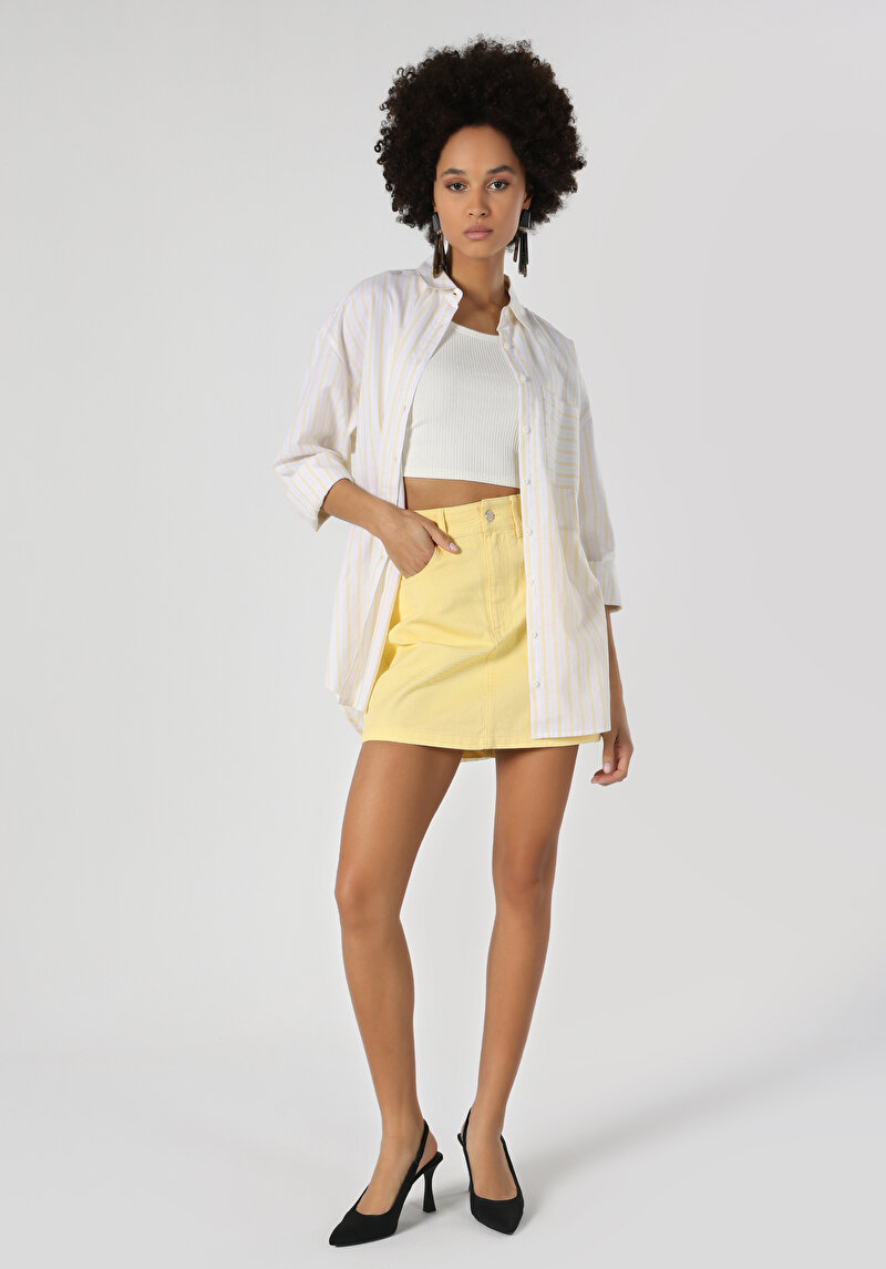 Показати інформацію про Сорочка З Довгим Рукавом Жіноча Жовта  Cl1062918