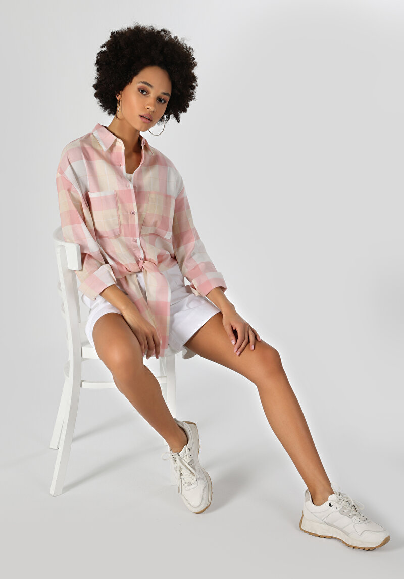 Зображення Сорочка З Довгим Рукавом Жіноча Рожева  Cl1063375