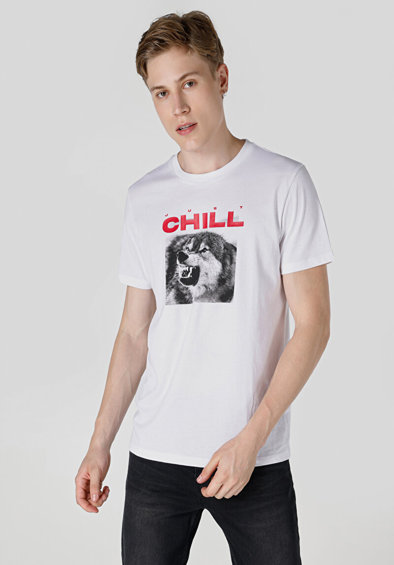 Зображення Футболка З Коротким Рукавом Чоловіча Біла  Cl1064710