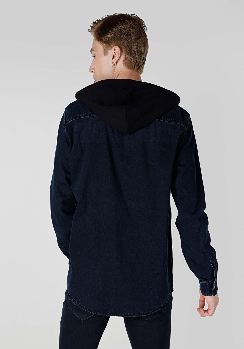 Показати інформацію про Сорочка З Довгим Рукавом Чоловіча Синя  Cl1065468