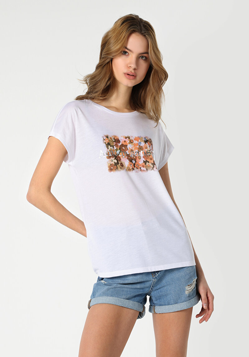 Зображення Футболка З Коротким Рукавом Жіноча Біла  Cl1063381