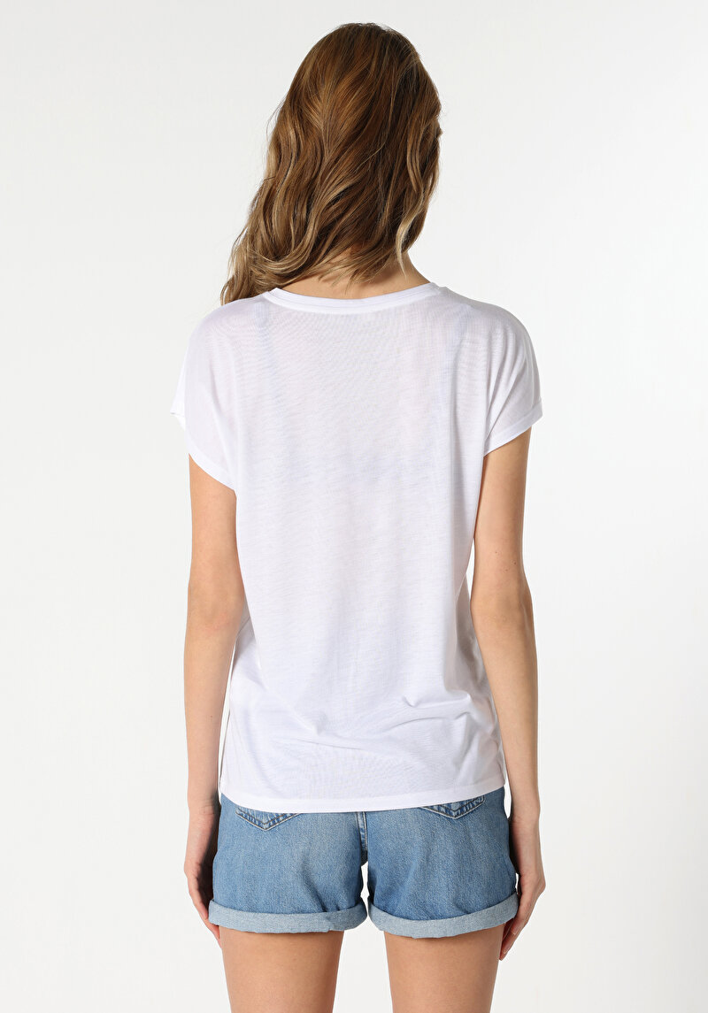 Показати інформацію про Футболка З Коротким Рукавом Жіноча Біла  Cl1063381