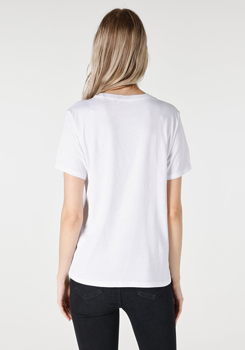 Показати інформацію про Футболка З Коротким Рукавом Жіноча Біла  Cl1065122