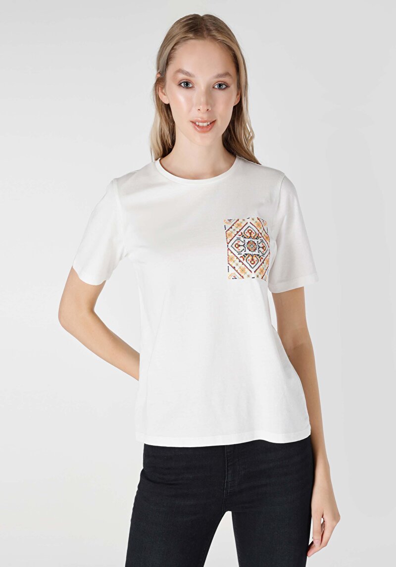 Зображення Футболка З Коротким Рукавом Жіноча Біла  Cl1065167