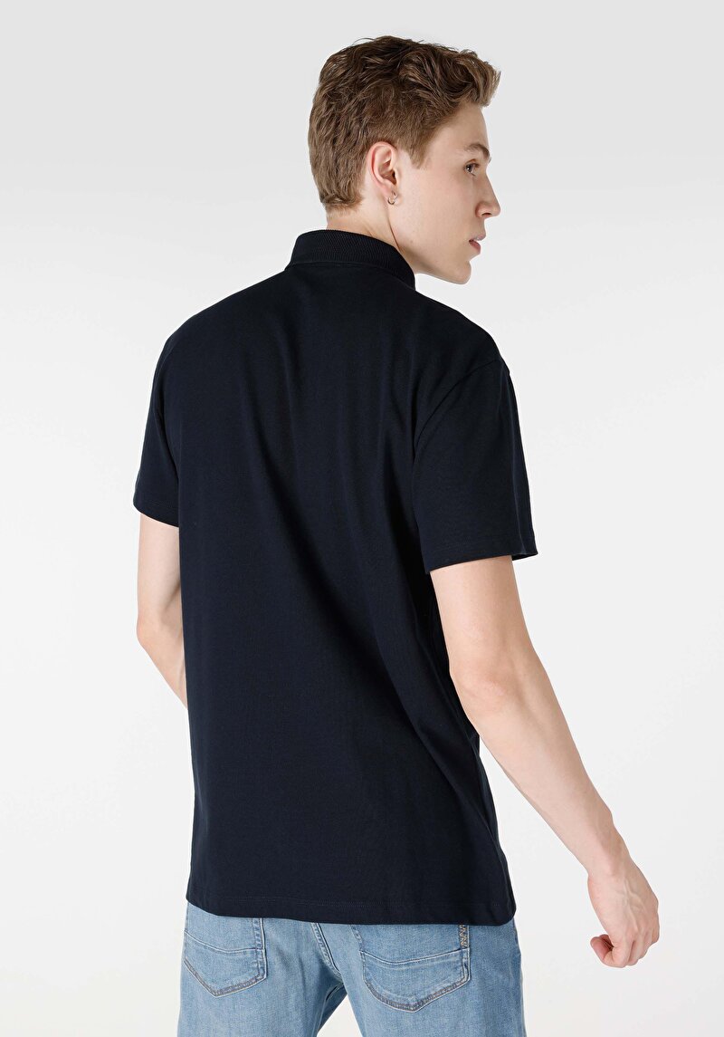 Показати інформацію про Поло З Коротким Рукавом Чоловіче Синє  Cl1064345