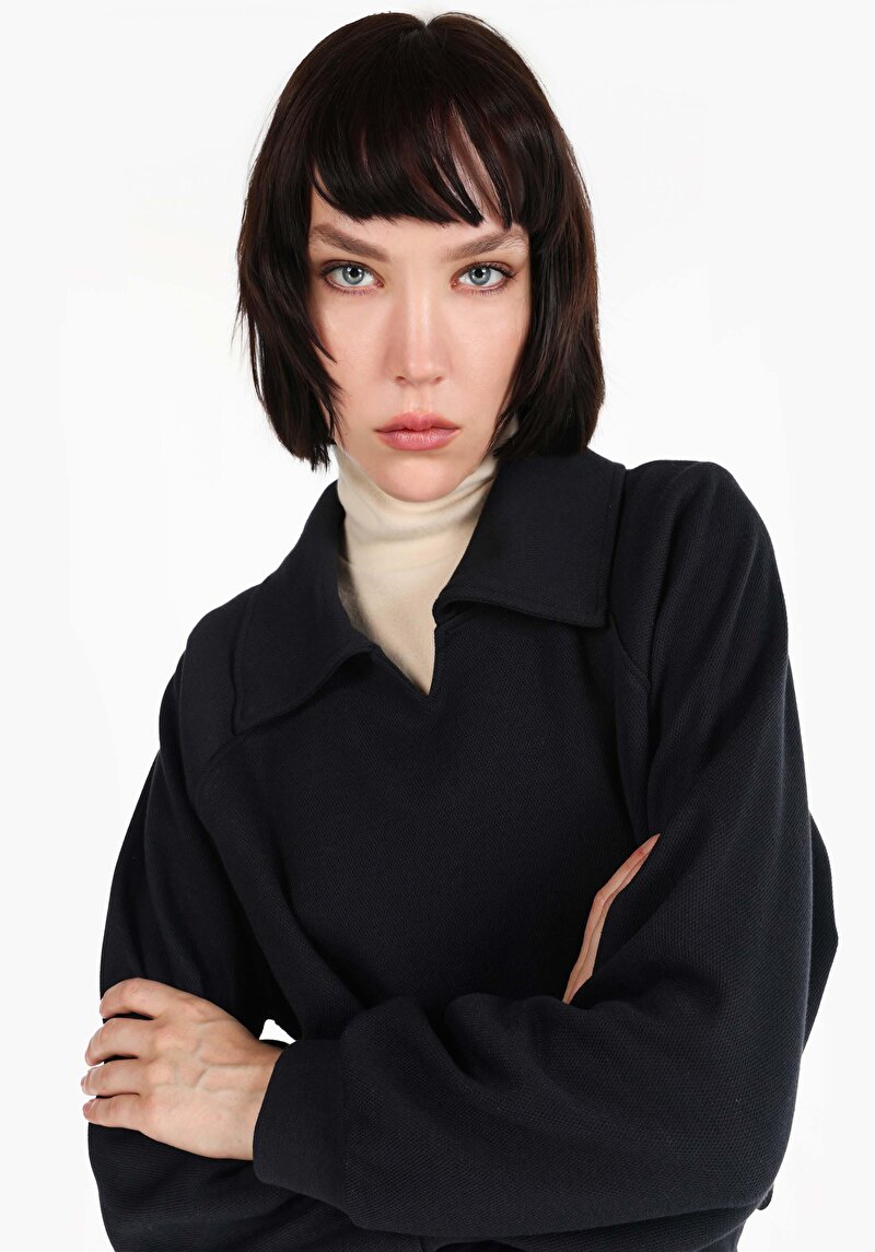 Зображення Футболка З Довгим Рукавом Жіноча Синя  Cl1065634