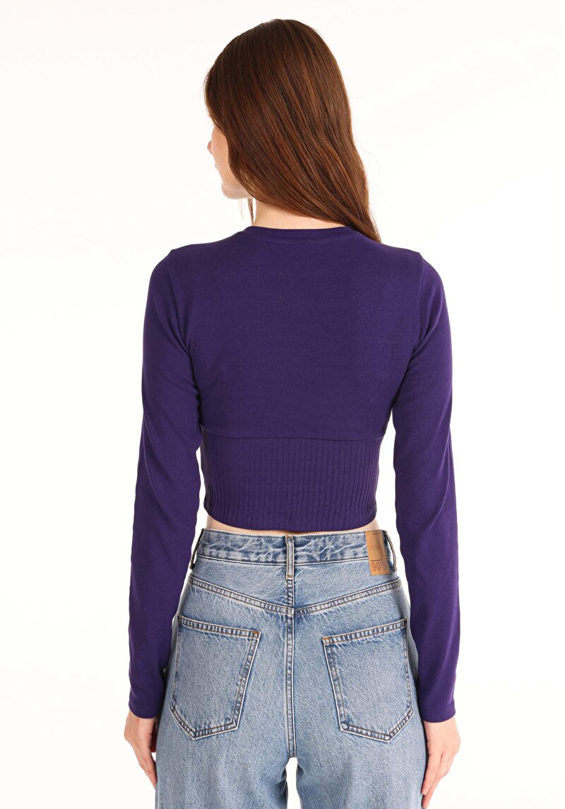 Показати інформацію про Футболка З Довгим Рукавом Жіноча Фіолетова  Cl1065171