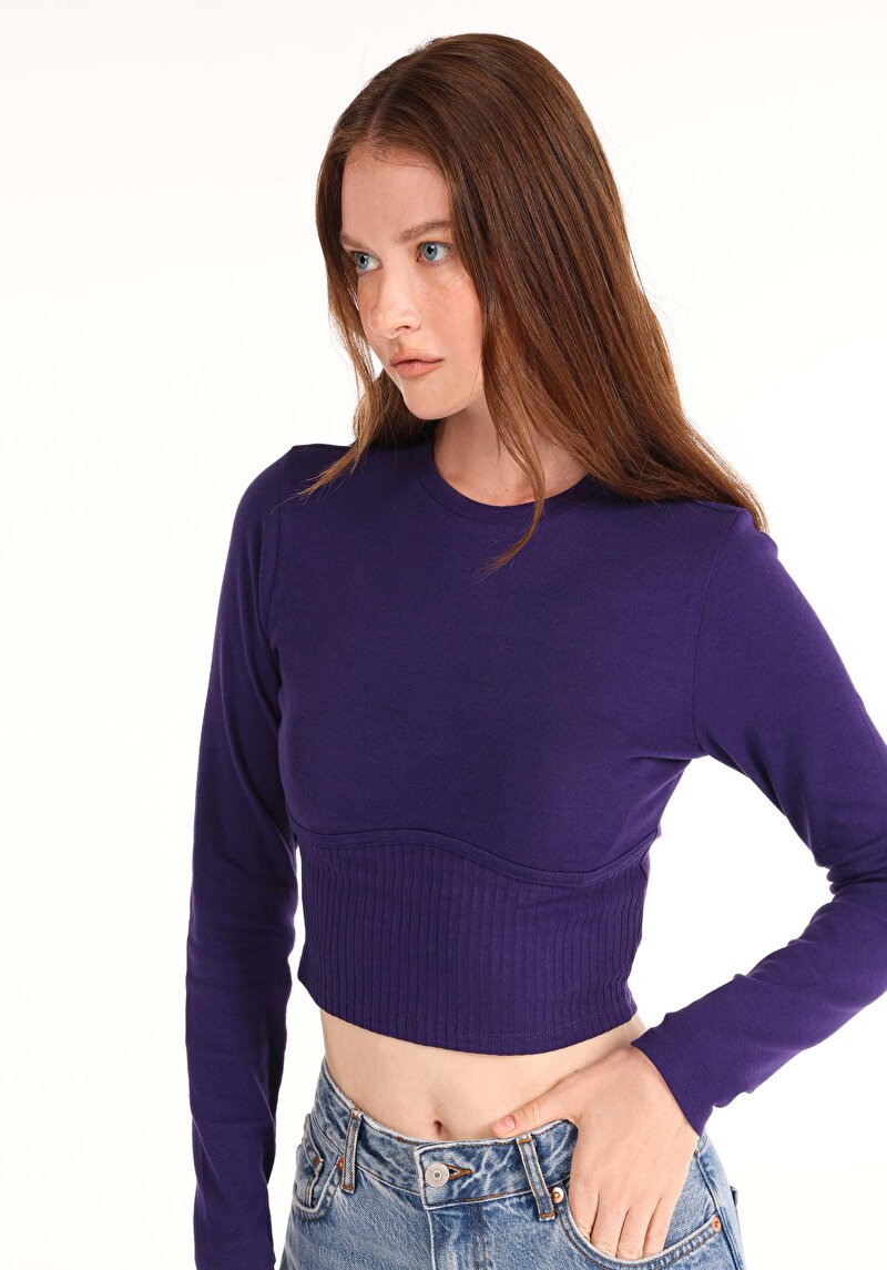 Показати інформацію про Футболка З Довгим Рукавом Жіноча Фіолетова  Cl1065171