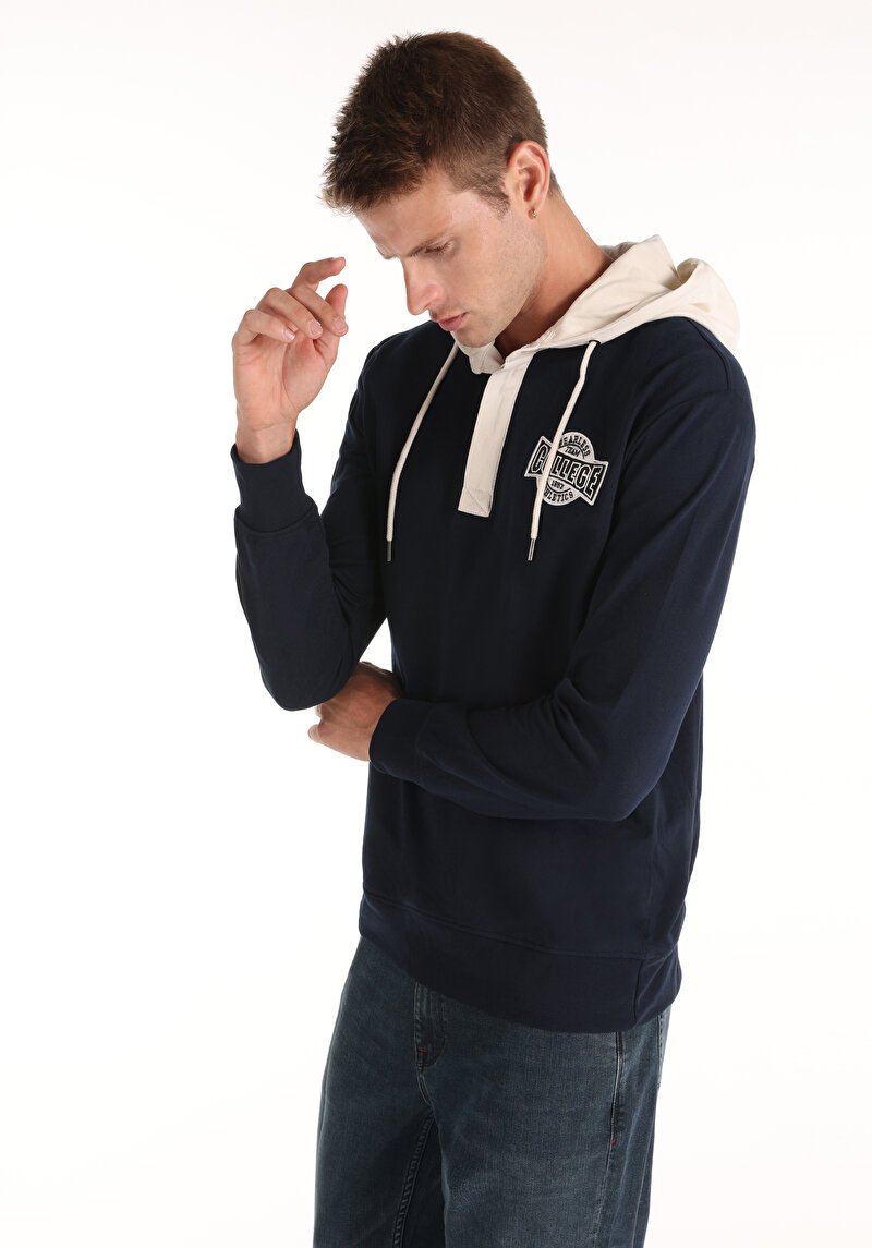 Зображення Футболка З Довгим Рукавом Чоловіча Синя Cl1064581