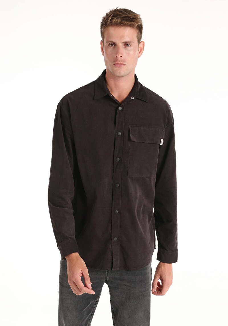 Зображення Сорочка З Довгим Рукавом Чоловіча Сіра Cl1065712