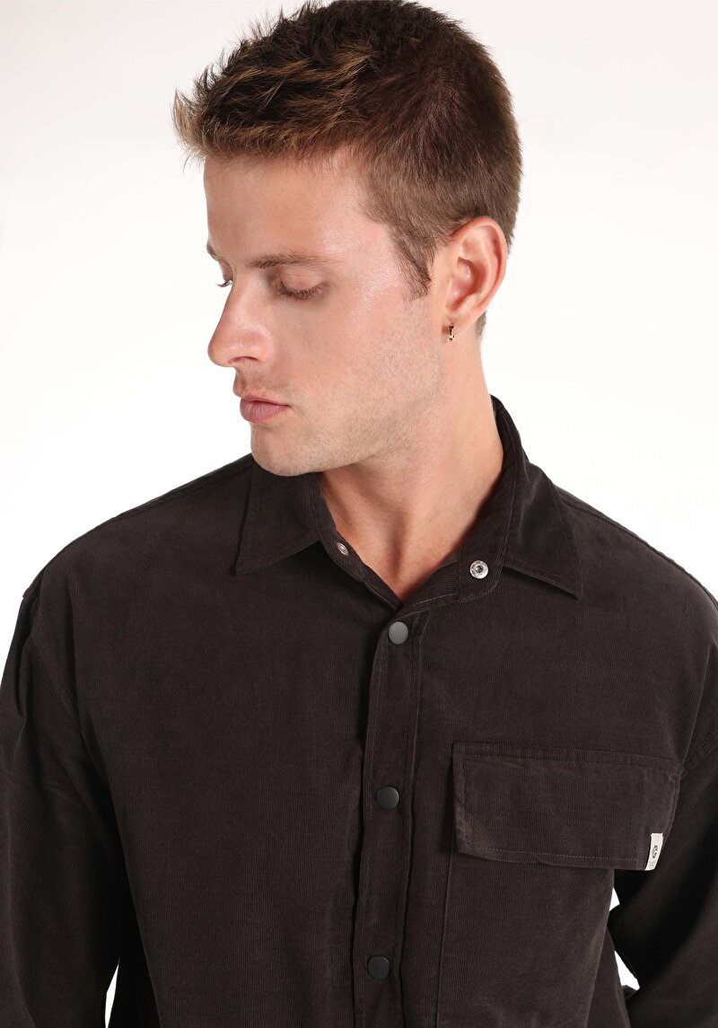 Показати інформацію про Сорочка З Довгим Рукавом Чоловіча Сіра  Cl1065712