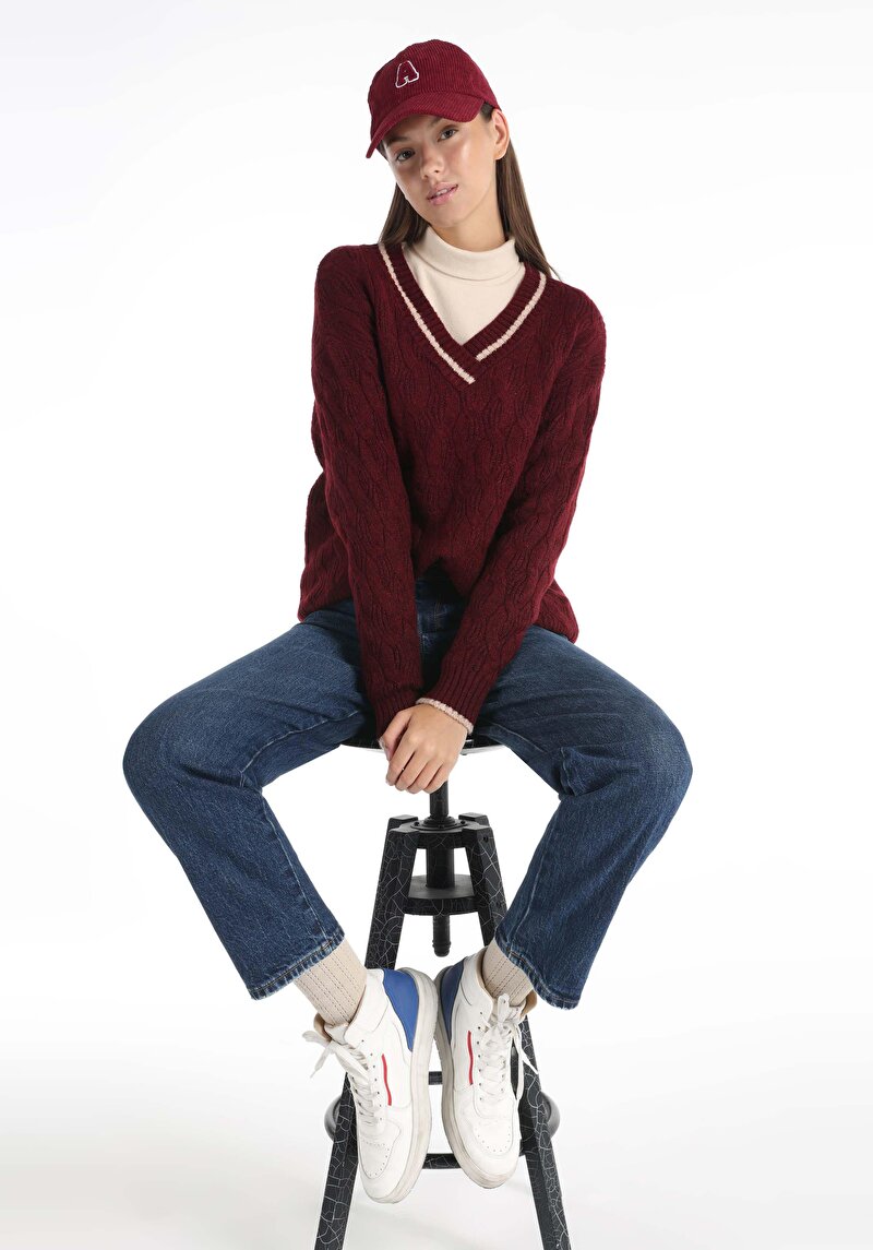 Зображення Светр Жіночий Бордовий Cl1065285