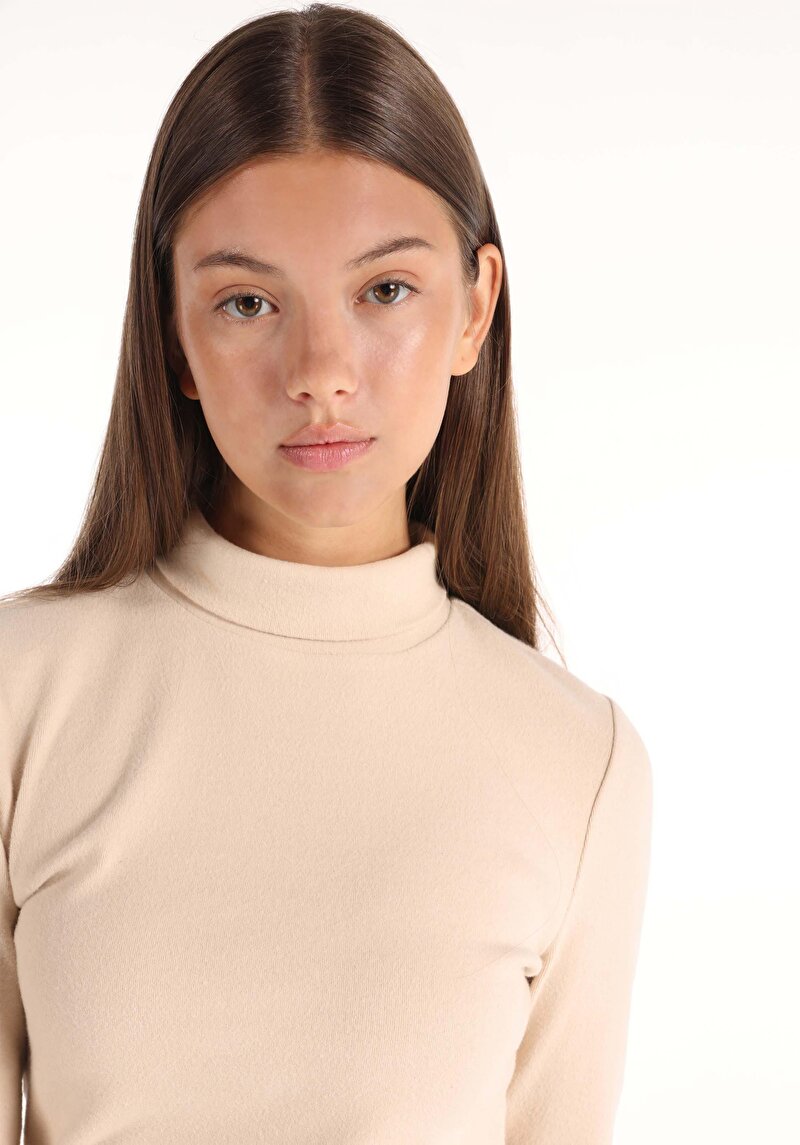 Показати інформацію про Футболка З Довгим Рукавом Жіноча Бежева  Cl1065697