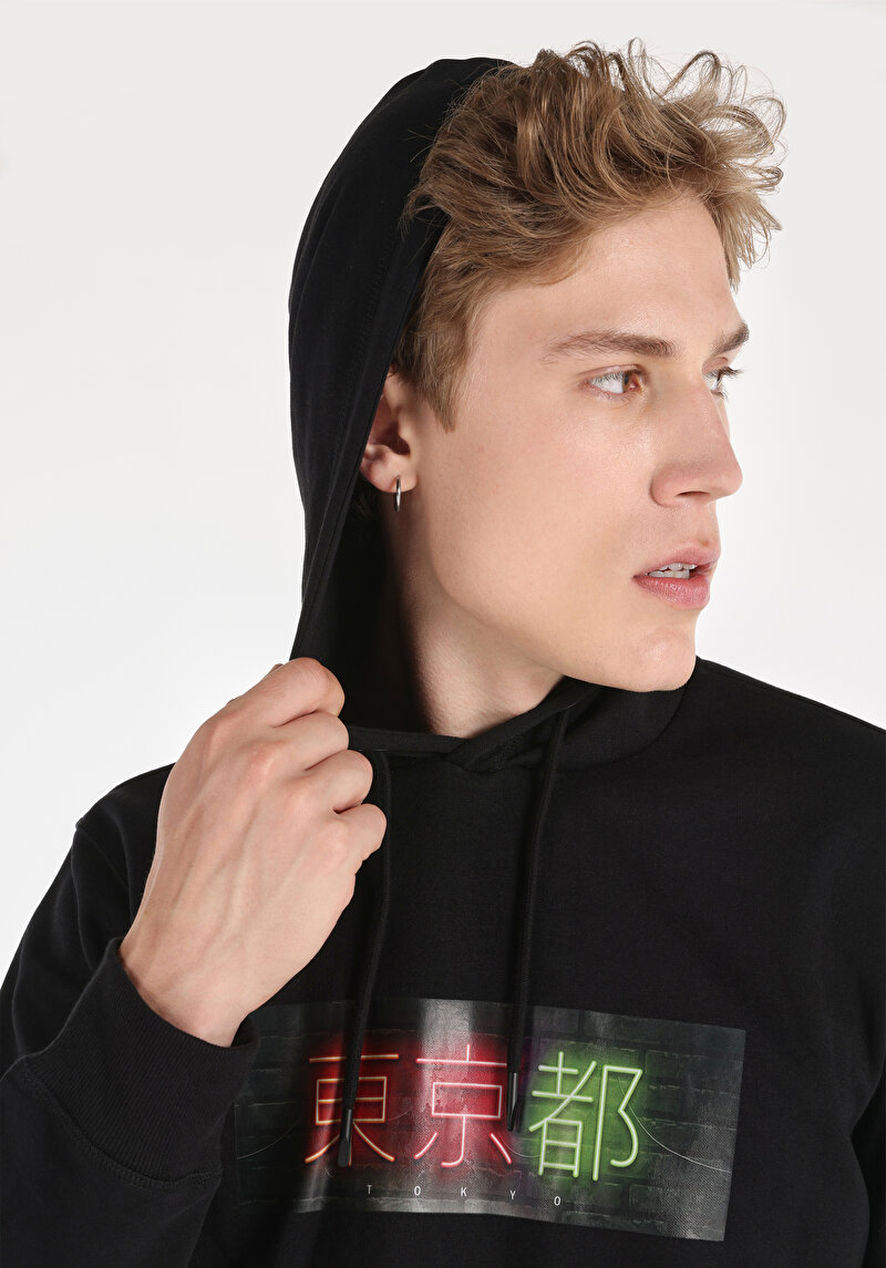 Показати інформацію про Толстовка Чоловіча Чорна  Cl1059894