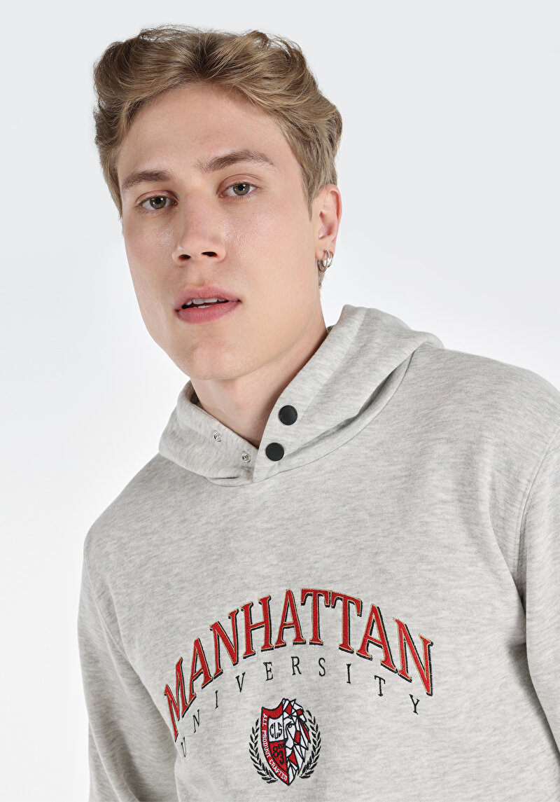 Показати інформацію про Толстовка Чоловіча Сіра  Cl1064903