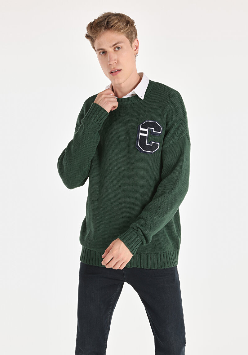 Зображення Светр Чоловічий Зелений Cl1064908