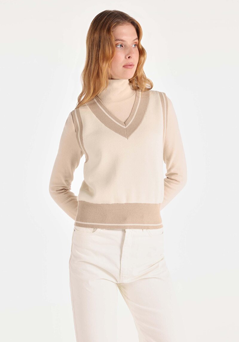 Зображення Светр Жіночий Бежевий  Cl1065276