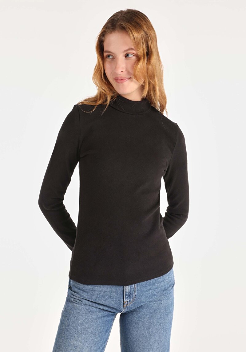 Зображення Футболка З Довгим Рукавом Жіноча Чорна  Cl1065697