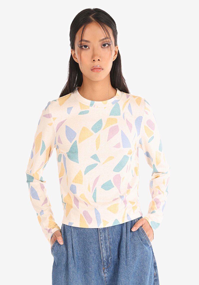 Зображення Футболка З Довгим Рукавом Жіноча Мультіколор Cl1065152