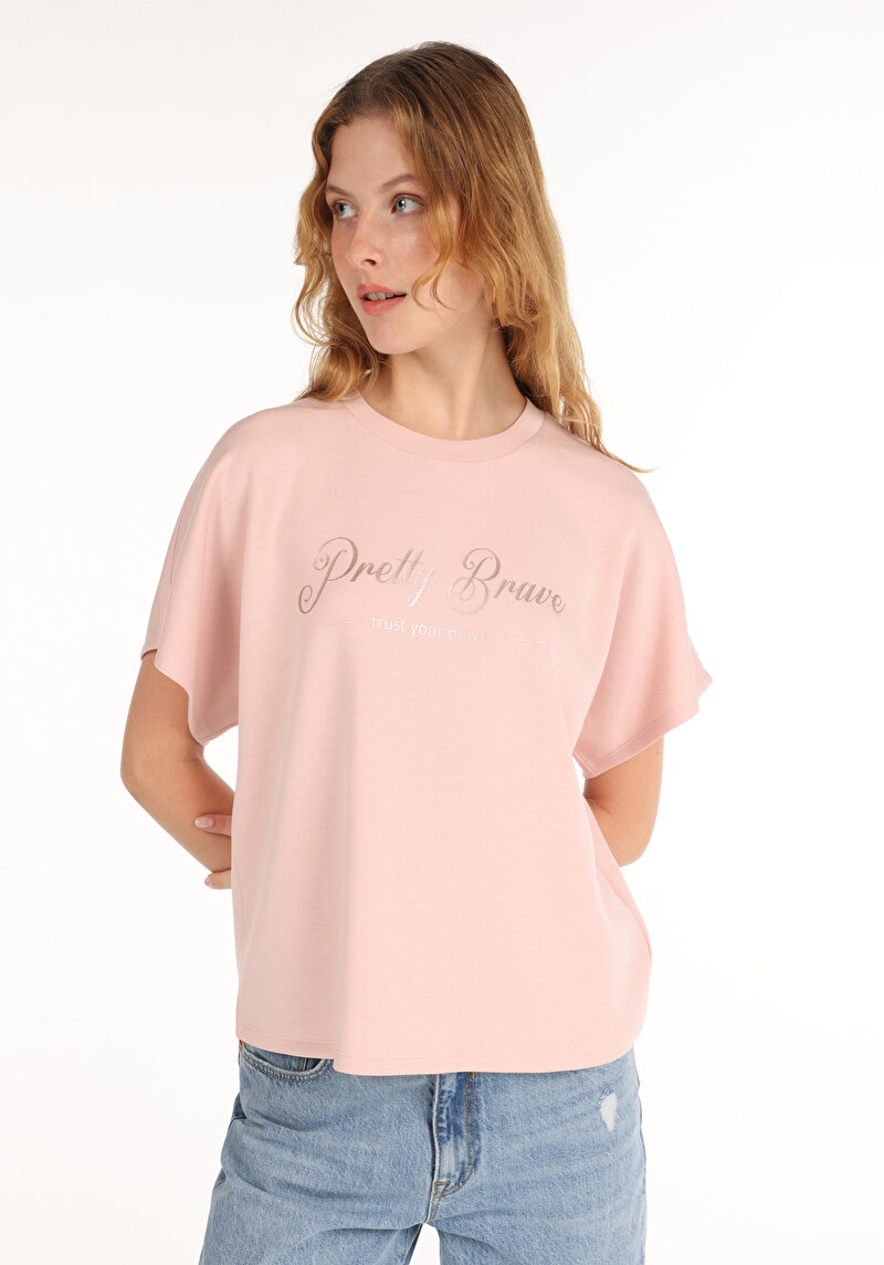 Зображення Футболка З Коротким Рукавом Жіноча Рожева  Cl1065129
