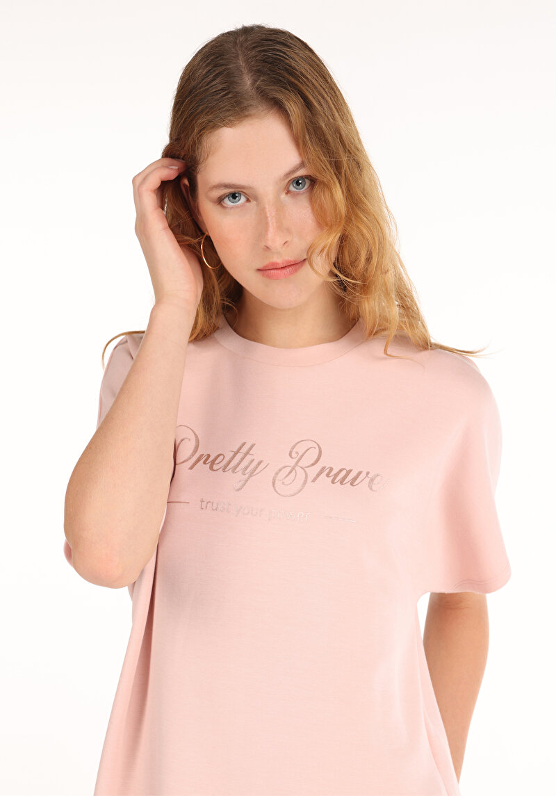 Показати інформацію про Футболка З Коротким Рукавом Жіноча Рожева  Cl1065129