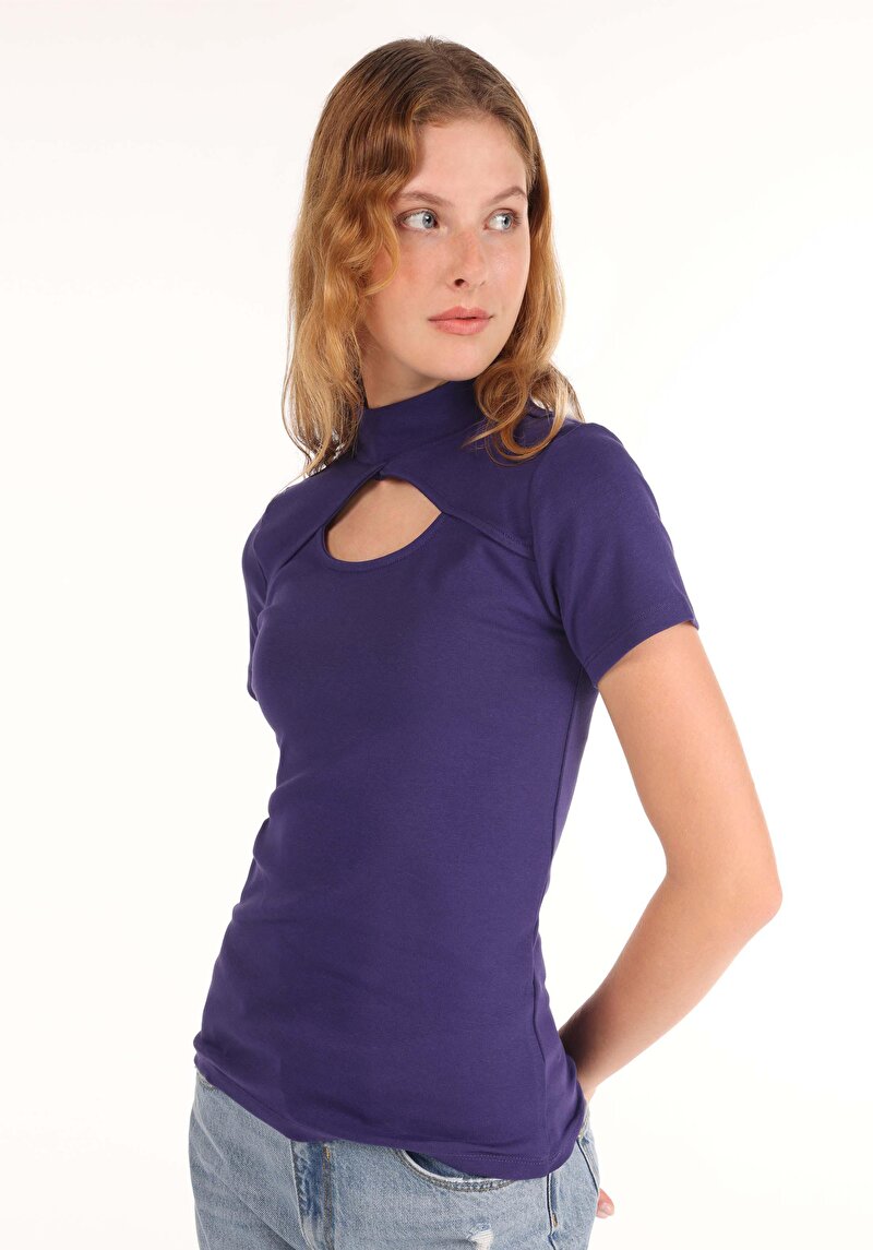 Зображення Футболка З Коротким Рукавом Жіноча Фіолетова  Cl1065173