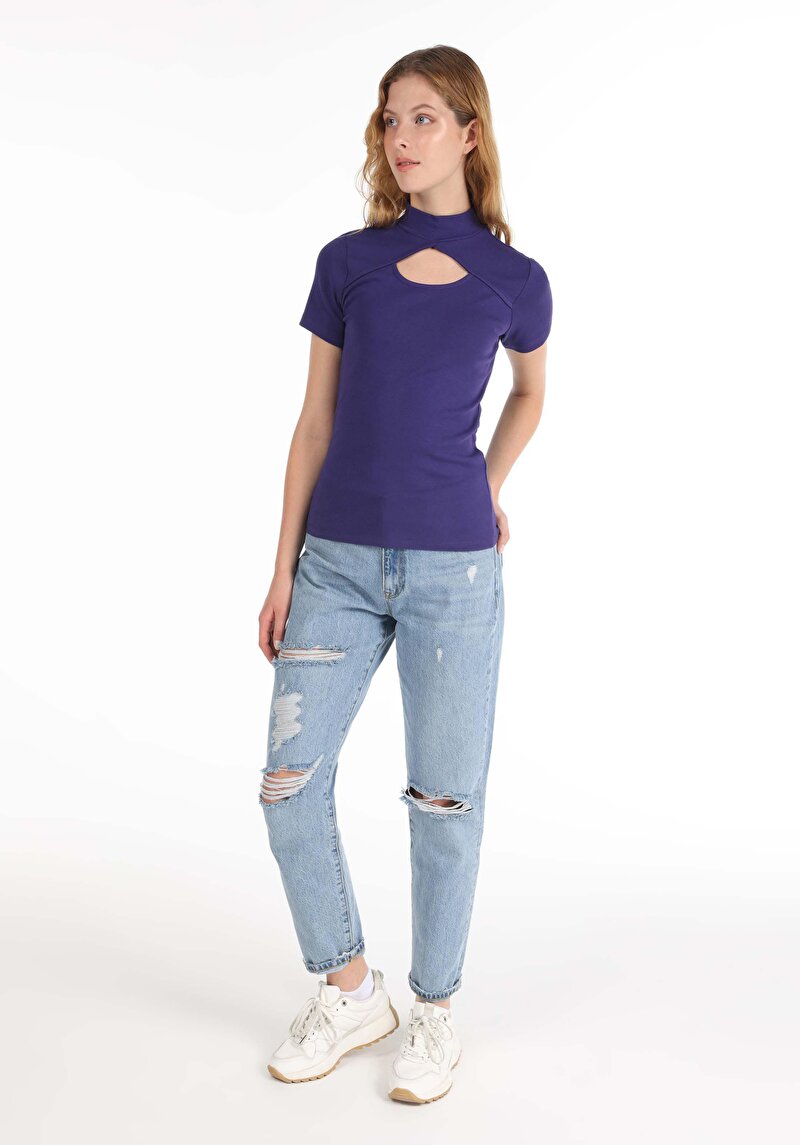 Показати інформацію про Футболка З Коротким Рукавом Жіноча Фіолетова  Cl1065173