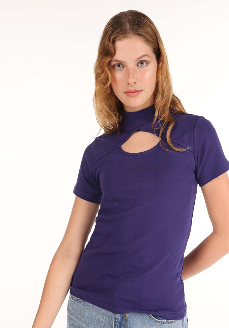 Показати інформацію про Футболка З Коротким Рукавом Жіноча Фіолетова  Cl1065173