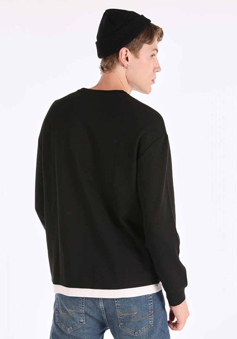 Показати інформацію про Футболка З Довгим Рукавом Чоловіча Чорна  Cl1065598