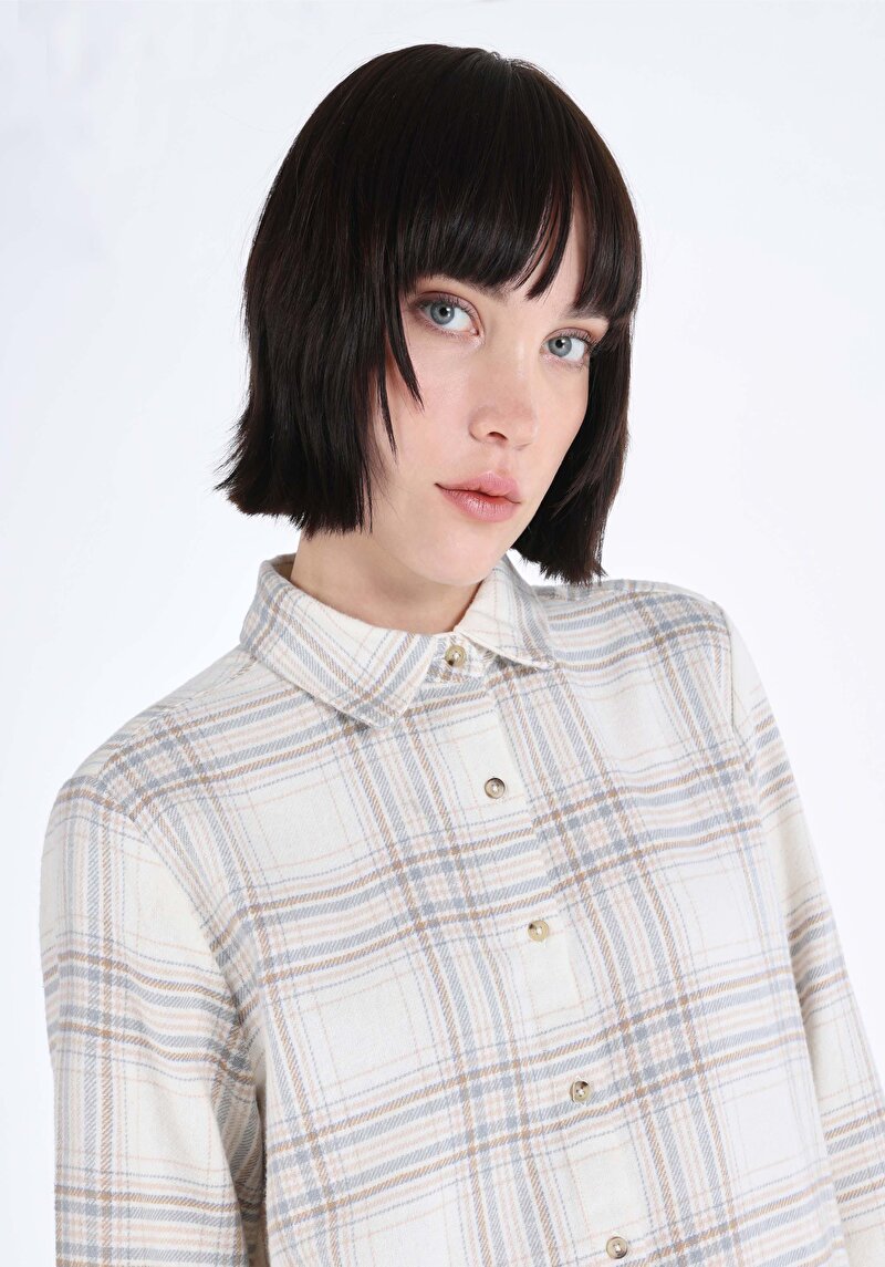 Зображення Сорочка З Довгим Рукавом Жіноча Бежева  Cl1065861