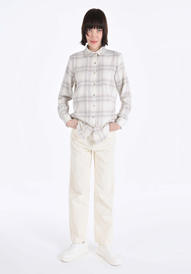 Показати інформацію про Сорочка З Довгим Рукавом Жіноча Бежева  Cl1065861