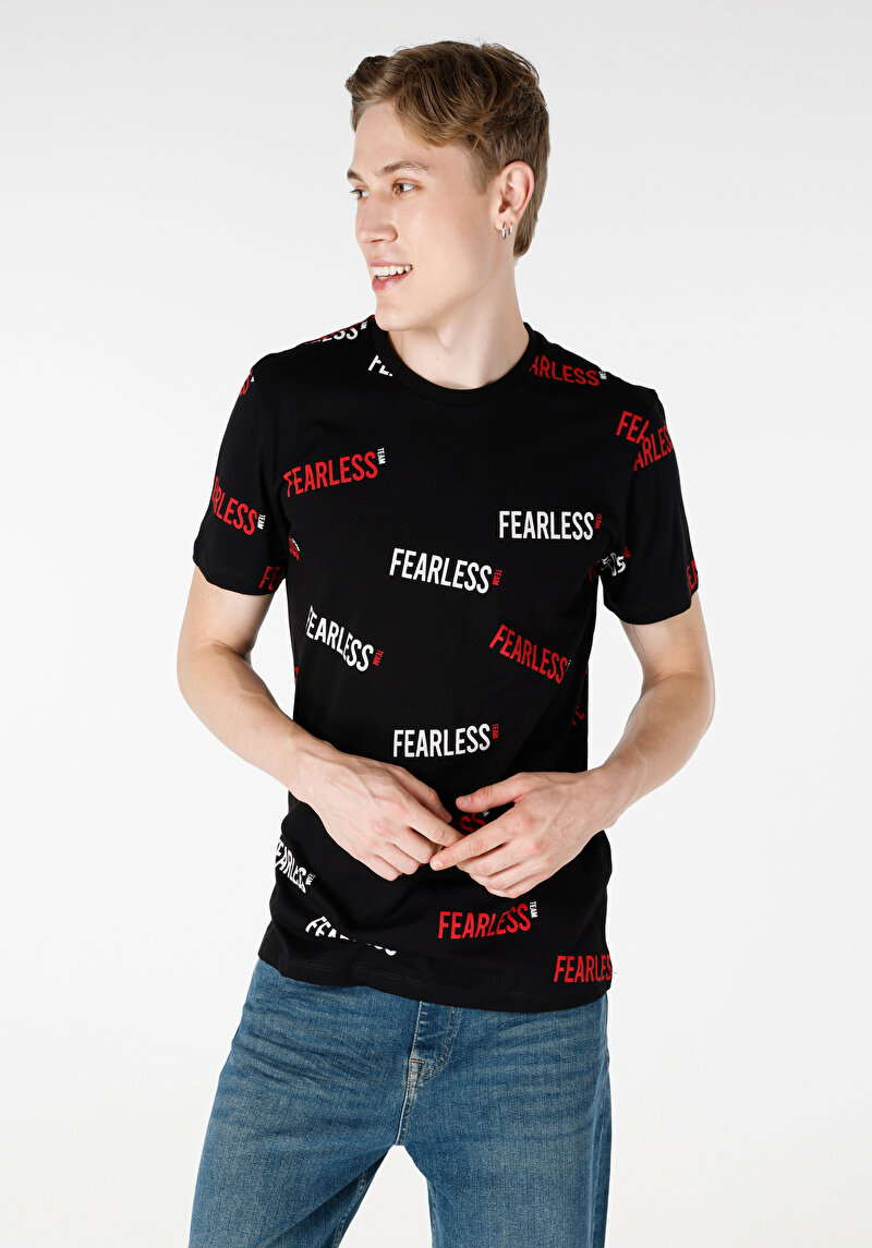 Зображення Футболка З Коротким Рукавом Чоловіча Чорна  Cl1064700