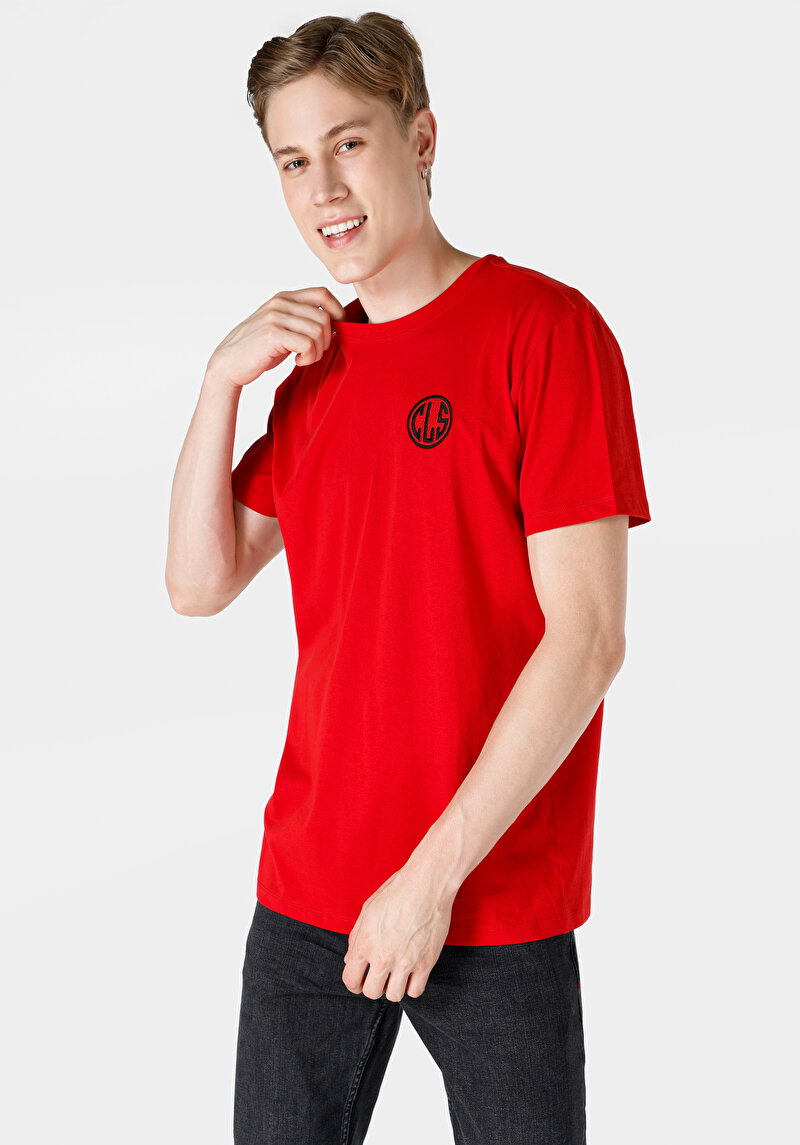 Зображення Футболка З Коротким Рукавом Чоловіча Червона  Cl1064999