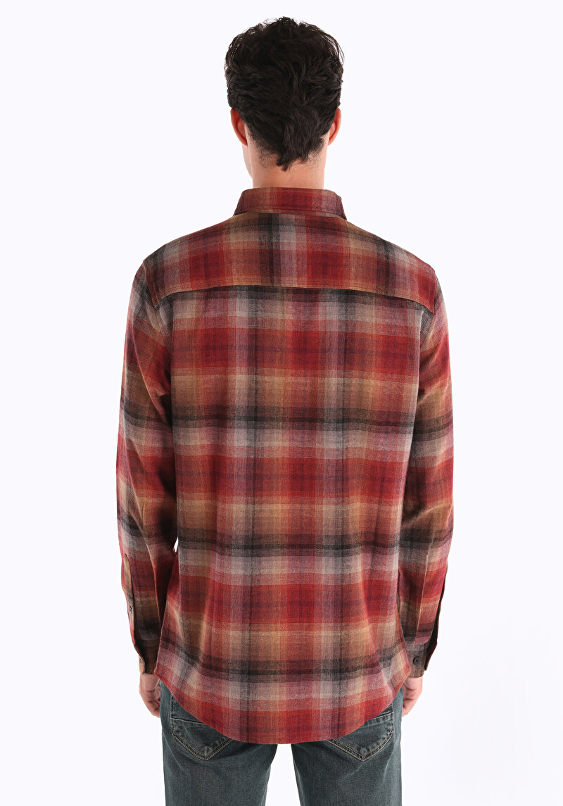 Зображення Сорочка З Довгим Рукавом Чоловіча Коричнева Cl1064922